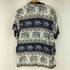 S/S 総柄 レーヨン 開襟シャツ メンズ 2XL