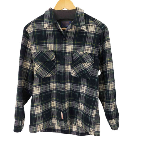 ペンドルトン PENDLETON 70S 開襟ウールチェックシャツ オープンカラー メンズ JPN:M