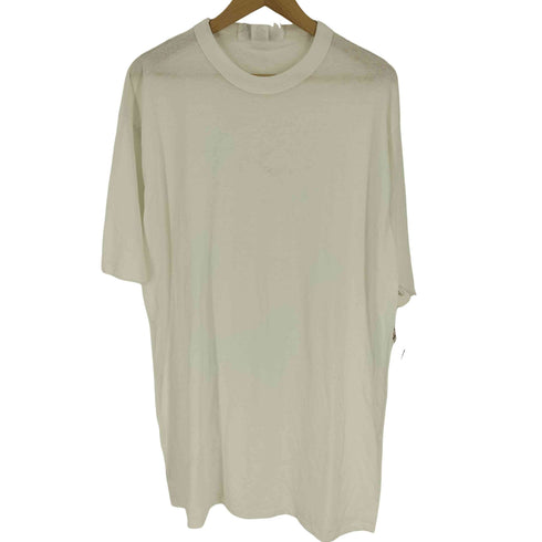 USA製 オーバーサイズ コットンポリ プレーンTシャツ シングルステッチ メンズ ONE SIZE