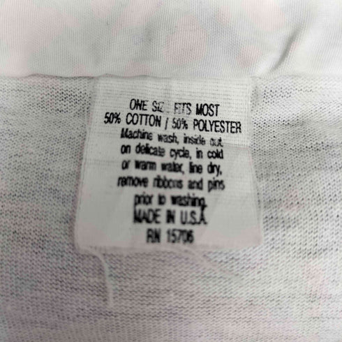 USA製 オーバーサイズ コットンポリ プレーンTシャツ シングルステッチ メンズ ONE SIZE