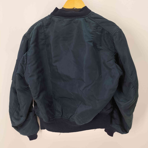 アルファインダストリーズ ALPHA INDUSTRIES 90S MA-1 ボンバージャケット フライトジャケット ネイビー メンズ JPN:M