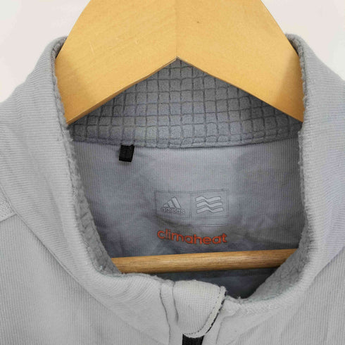 アディダス adidas climaheat 碇 刺繍ロゴ 異素材切替 トラックジャケット ジャージ メンズ import:M
