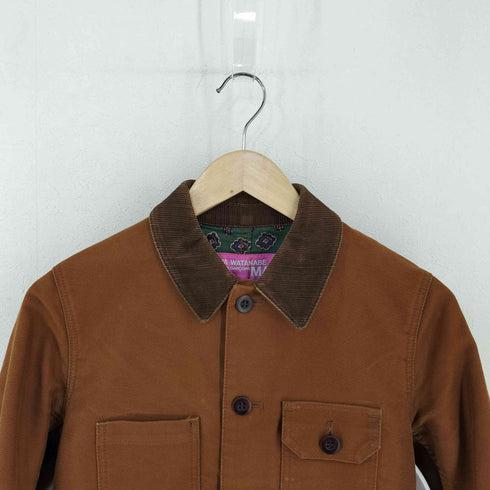 ジュンヤワタナベコムデギャルソンマンピンク JUNYA WATANABE COMME des GARCONS MAN PINK 12AW レザーポケットモールスキンカバーオール レディース JPN:S