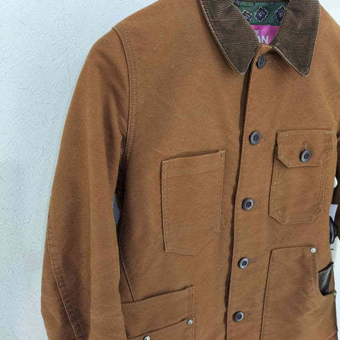 ジュンヤワタナベコムデギャルソンマンピンク JUNYA WATANABE COMME des GARCONS MAN PINK 12AW レザーポケットモールスキンカバーオール レディース JPN:S