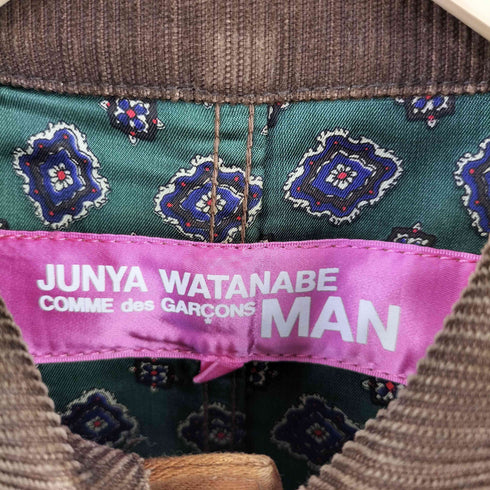 ジュンヤワタナベコムデギャルソンマンピンク JUNYA WATANABE COMME des GARCONS MAN PINK 12AW レザーポケットモールスキンカバーオール レディース JPN:S