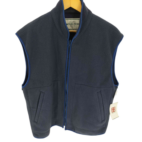 マンシングウェア GRANDSLAM MUNSINGWEAR パイピング フリースジップアップ ベスト メンズ import:L