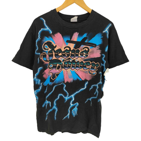American thunder Jesus Power Tee Tシャツ 裾&袖シングル メンズ