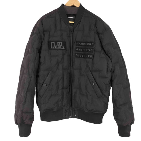 ディーゼル DIESEL HARDCOREワッペン ダウンジャケット MA1 メンズ JPN:XL