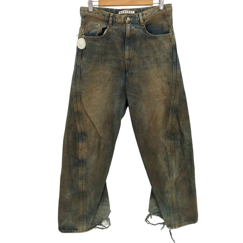 ネヴァーフォーゲット NVRFRGT 3D TWISTED WIDE LEG JEANS メンズ 3