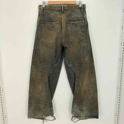 ネヴァーフォーゲット NVRFRGT 3D TWISTED WIDE LEG JEANS メンズ 3
