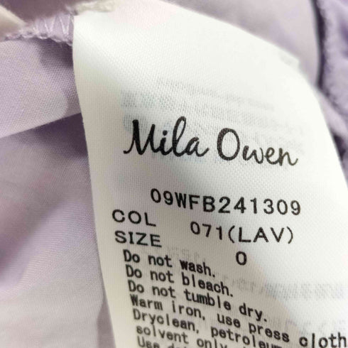 ミラオーウェン Mila Owen 24SS シャツ衿ボリュームブラウス レディース JPN:0