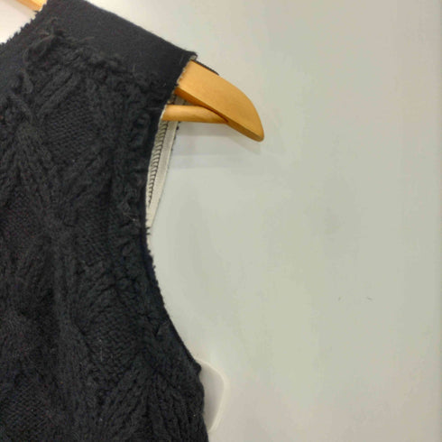 コムデギャルソン COMME des GARCONS AD2014 14AW ウール混 ニットドッキング ノースリーブワンピース レディース JPN:S