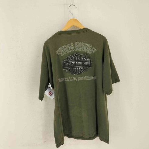 ハーレーダビッドソン HARLEY-DAVIDSON USA製 両面プリント ポケットTEE メンズ 2X