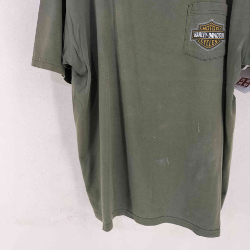 ハーレーダビッドソン HARLEY-DAVIDSON USA製 両面プリント ポケットTEE メンズ 2X