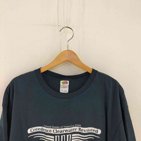 フルーツオブザルーム FRUIT OF THE LOOM 両面プリント バンドTEE メンズ import:XL