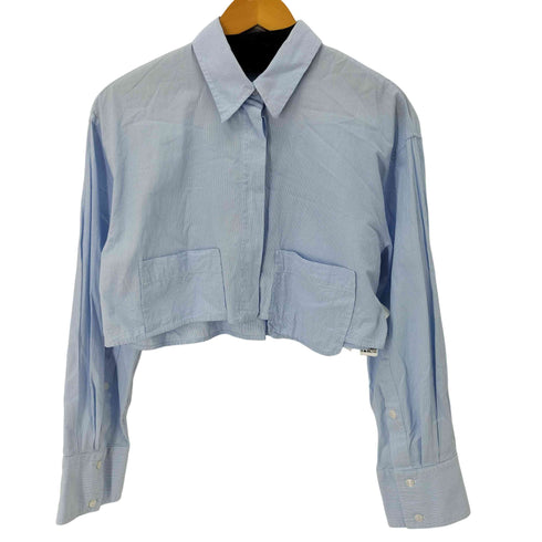 ザラ ZARA クロップドシャツ 2ポケット レディース import:S