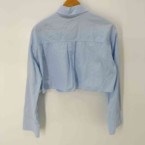 ザラ ZARA クロップドシャツ 2ポケット レディース import:S
