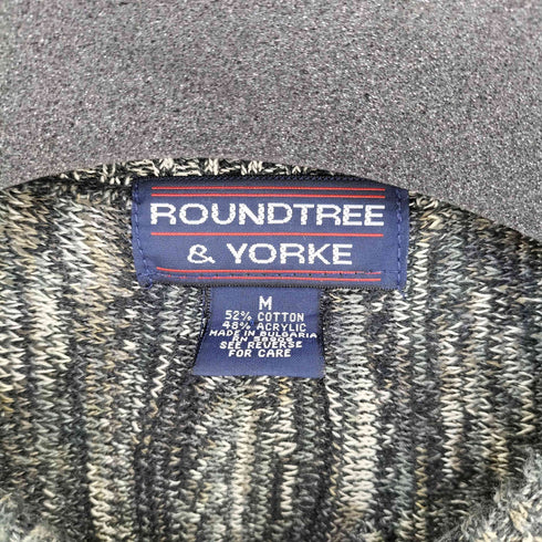 ラウンドツリーアンドヨーク roundtree&yorke ブルガリア製 コットンアクリル 3Dニット メンズ import:M