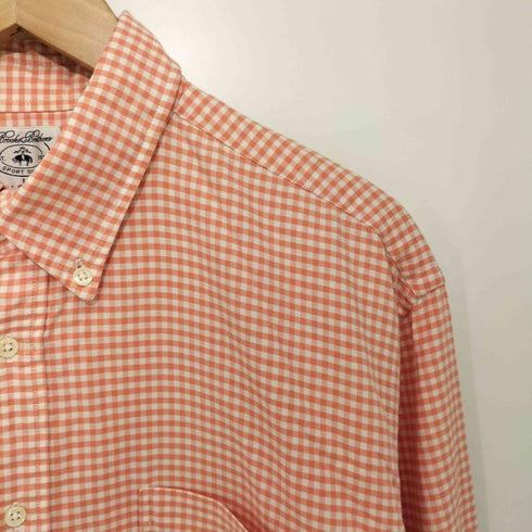 ブルックスブラザーズ BROOKS BROTHERS ギンガムチェック BD L/S SHIRT ボタンダウンシャツ メンズ import:L
