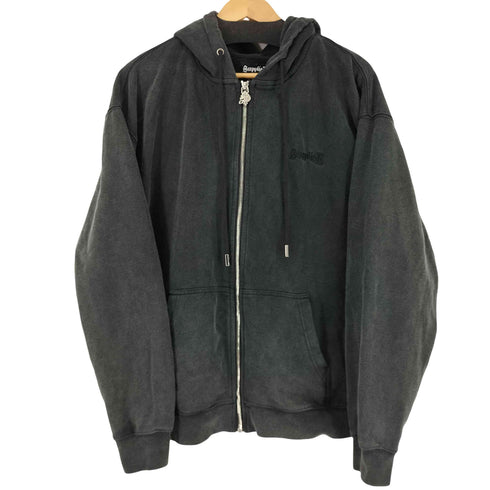 サプライヤー SUPPLIER 24SS 別注 EXCLUSIVE STUDS CROSS ZIP HOODIE BLACK メンズ JPN:L