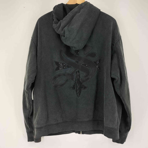 サプライヤー SUPPLIER 24SS 別注 EXCLUSIVE STUDS CROSS ZIP HOODIE BLACK メンズ JPN:L