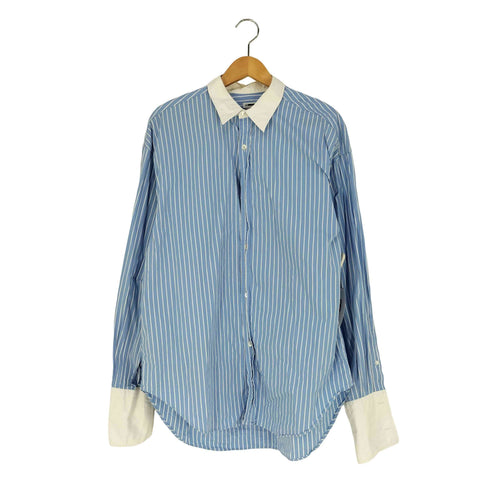 エイチビューティーアンドユースユナイテッドアローズ H BEAUTY & YOUTH UNITED ARROWS 襟切替 ストライプ カフスシャツ メンズ JPN:L
