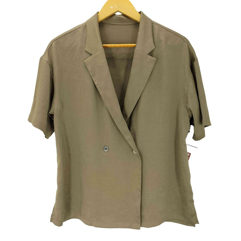 ユナイテッドアローズグリーンレーベルリラクシング UNITED ARROWS green label relaxing FM ハンマーサテン カイキン シャツ レディース