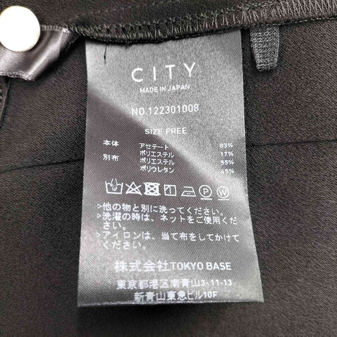 シティー CITY サイドタックノースリーブトップス レディース FREE
