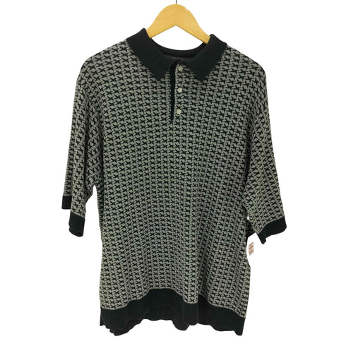 エマクローズ EMMA CLOTHES S/S ジャガードクラシックパターンニットポロシャツ メンズ JPN:M