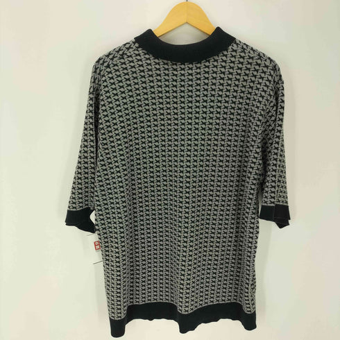 エマクローズ EMMA CLOTHES S/S ジャガードクラシックパターンニットポロシャツ メンズ JPN:M
