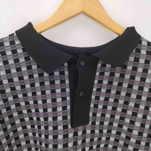 アドラー ADRER extra quality block check polo knit メンズ JPN:L