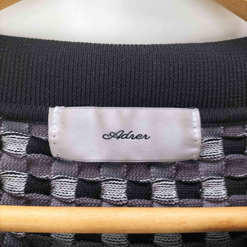 アドラー ADRER extra quality block check polo knit メンズ JPN:L