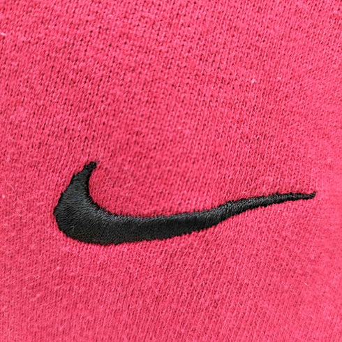 ナイキ NIKE 00s USA製 銀タグ スウッシュロゴ刺繍クルーネックスウェット メンズ JPN:XL
