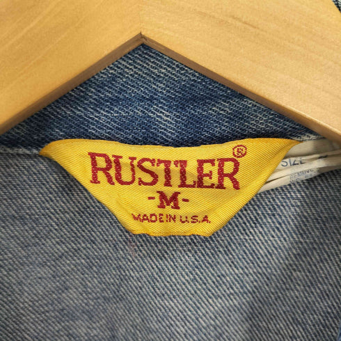 ラスラー RUSTLER 70-80S USA製 三角タグ 13oz デニムジャケット メンズ import:M