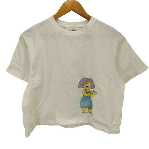 ロクビューティーアンドユースユナイテッドアローズ 6 BEAUTY & YOUTH UNITED ARROWS ヴィンテージ加工 キャラクタープリントS/S TEE レディース M