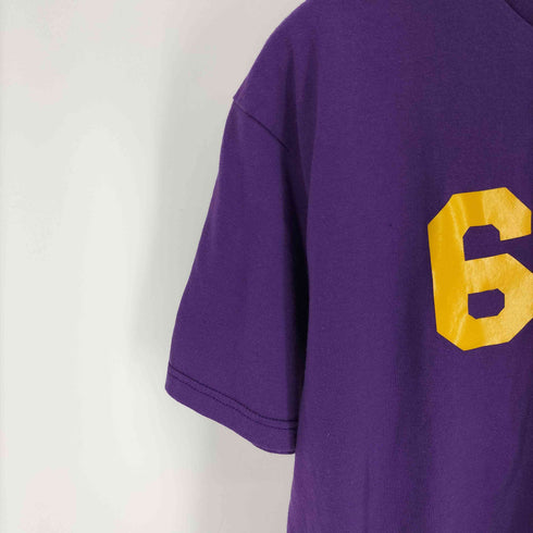 80S USA製 SO FFE SHIRTS ボディ ナンバリング ヘンリーネック S/S Tシャツ メンズ import:M