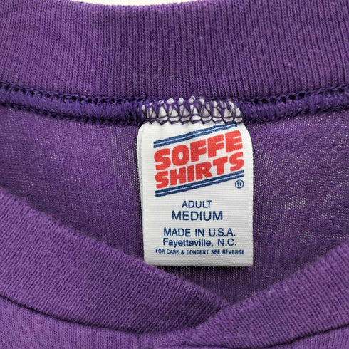 80S USA製 SO FFE SHIRTS ボディ ナンバリング ヘンリーネック S/S Tシャツ メンズ import:M