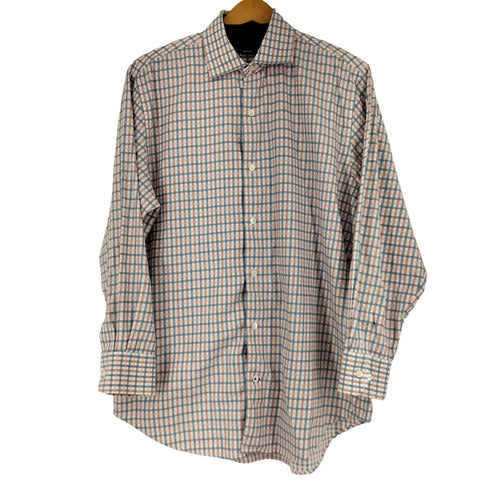 バナナリパブリック BANANA REPUBLIC L/S チェックシャツ メンズ import:M