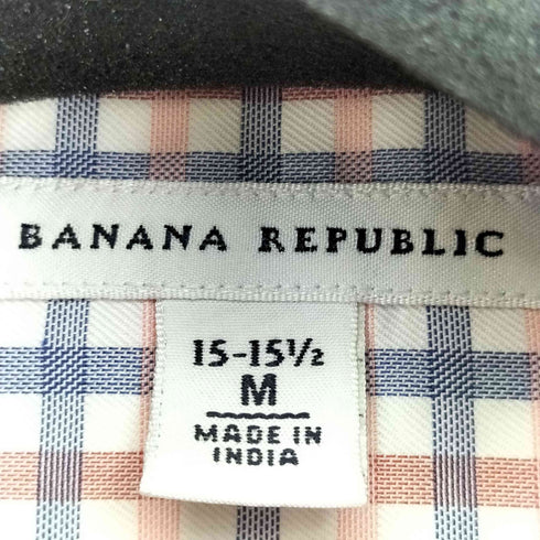 バナナリパブリック BANANA REPUBLIC L/S チェックシャツ メンズ import:M