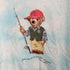 ポロバイラルフローレン Polo by RALPH LAUREN タイダイ染めベアプリントクルーネックTシャツ レディース M