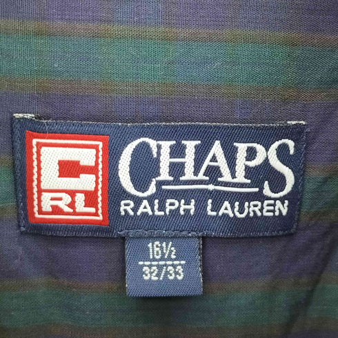 チャップスラルフローレン CHAPS RALPH LAUREN コットンチェックL/S BDシャツ メンズ 161/2