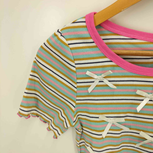 HELLO.SANFRANCISCO マルチボーダーリボンTEE レディース ONE