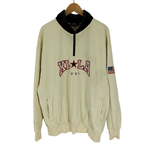エクストララージ XLARGE 24SS XLLA HALF ZIP SWEATSHIRT ハーフジップ スウェットシャツ メンズ import:XL