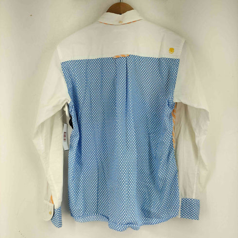 KAWATANI SHIRT L/S ドット花柄ストライブ BDシャツ メンズ JPN:M