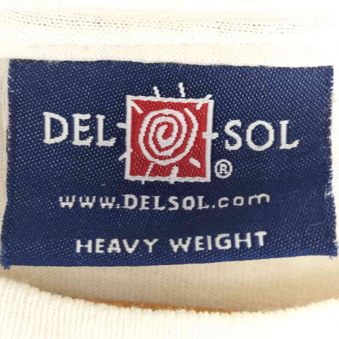 DELSOL 00s メキシコ製 ©2000 アラスカ gray WOLFプリントTシャツ メンズ import:M