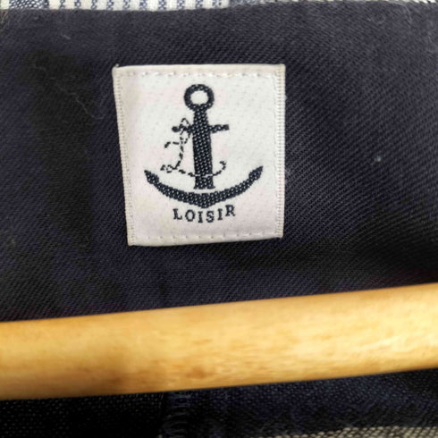 ロワズィール LOISIR リネン混 ボーダー ノースリーブワンピース レディース 38