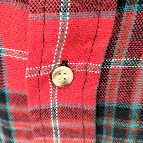 ノースウエストテリトリー NORTHWEST TERRITORY 80-90S ウールチェックL/S シャツ フラップポケット ビッグサイズ メンズ