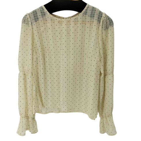 ドット柄シアーブラウス 透け レディース import:XL
