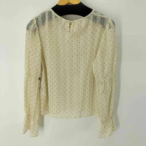 ドット柄シアーブラウス 透け レディース import:XL