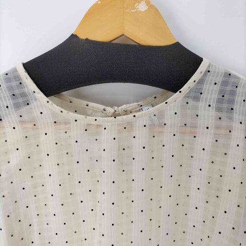 ドット柄シアーブラウス 透け レディース import:XL